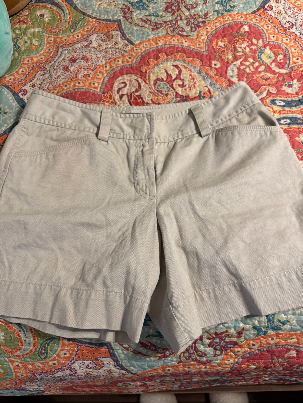 Ann Taylor Light Khaki Bermuda Shorts